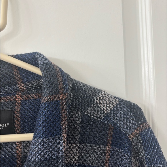 Liverpool Los Angeles Womens Blue Plaid Long Sleeve Shacket - Picture 5 of 7